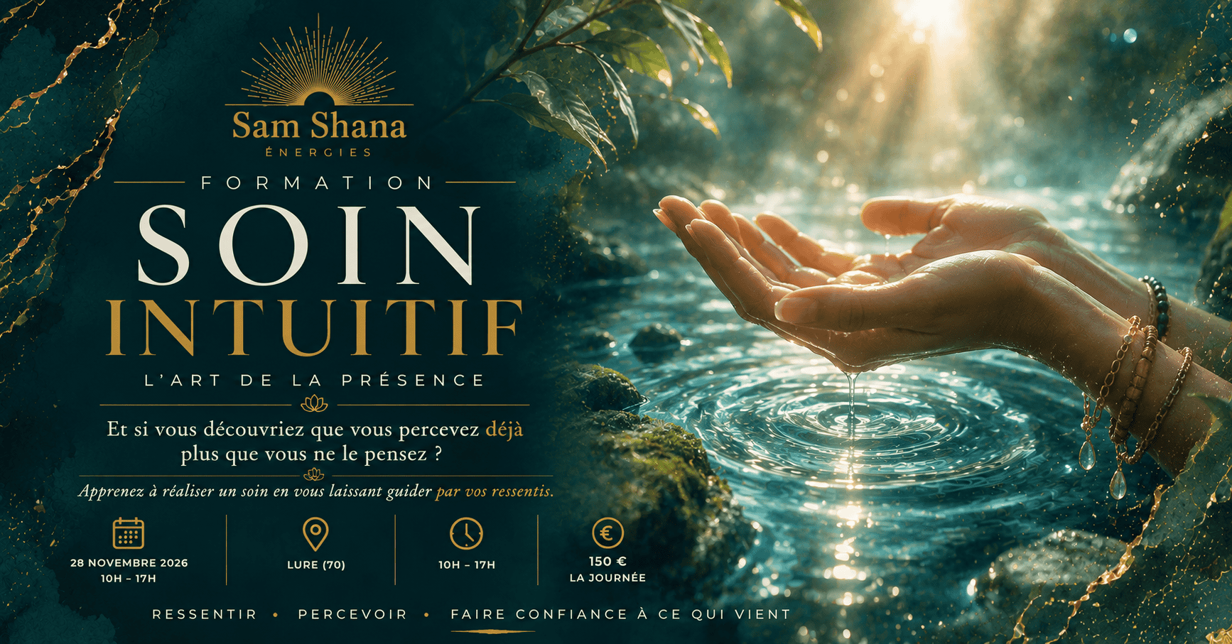 Soin Intuitif — Au-delà du visible — Samedi 28 novembre 2026, Lure (70), 150 €