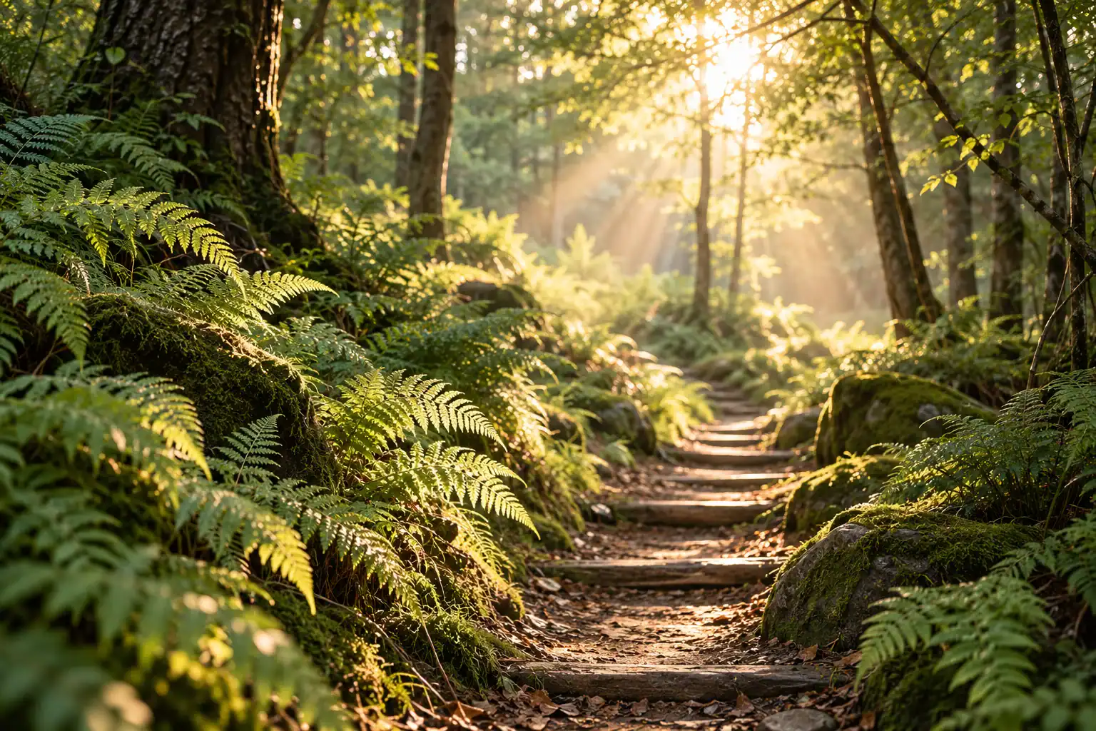 Chemin en forêt, parcours Résonance